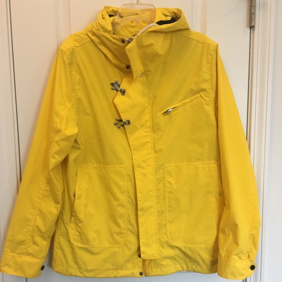 MEN's Nautica - Sz Med - Yellow Rain Jacket - Picture 2 of 5